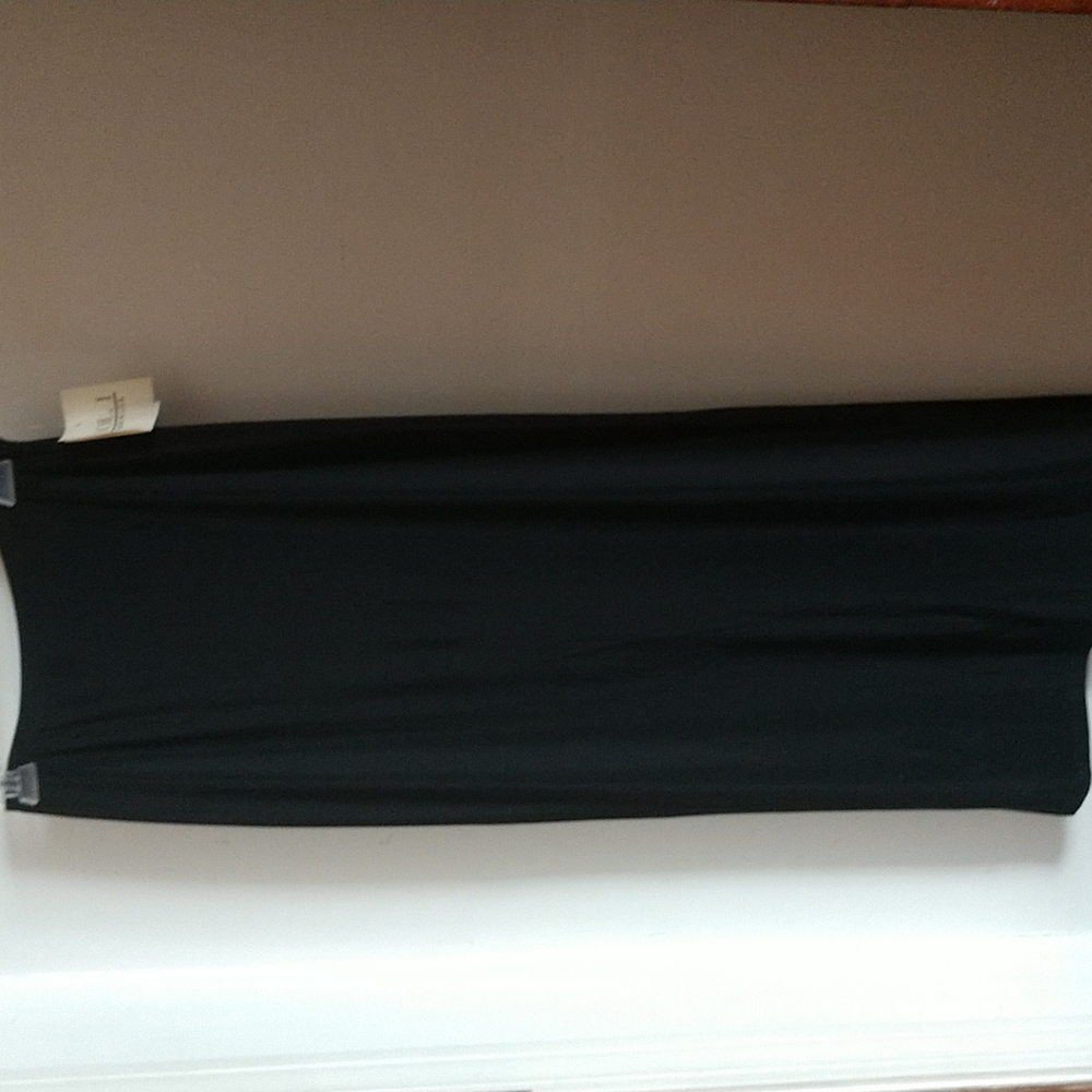 Copy VINTAGE Stretchy Knit Black Column MAXI SKIRT  USA Made NWT, PRICE REDUCED